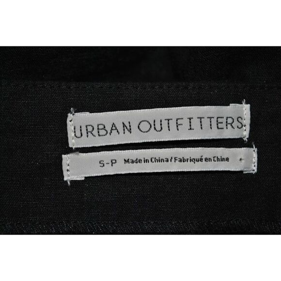 Urban Outfitters Black Linen Belted Scalloped Hem Skirt - S - Picture 4 of 4